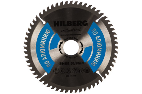 Купить Диск пильный Hilberg Industrial Алюминий 185*30/20*60 зубьев HILBERG фото №1