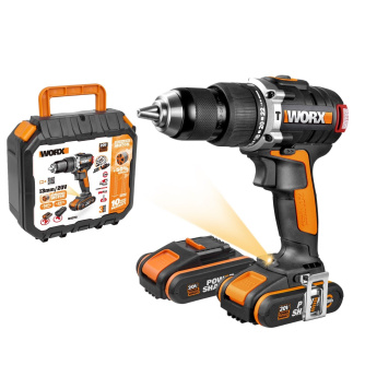 Купить Дрель аккумуляторная WORX WX373 20V 2,0Ач кейс фото №1