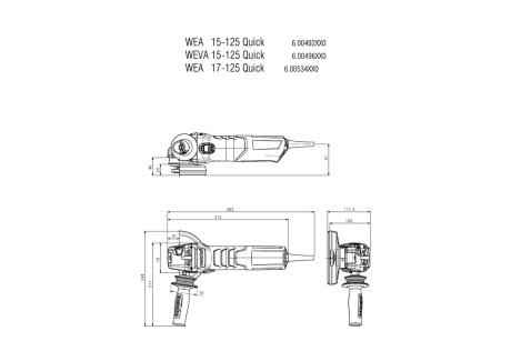 Купить УШМ Metabo WE 17-125 Quick фото №5