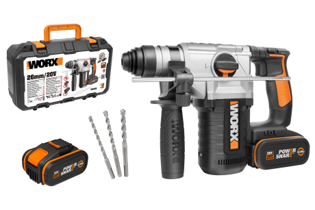 Купить Перфоратор WORX WX 392 аккумуляторный фото №1