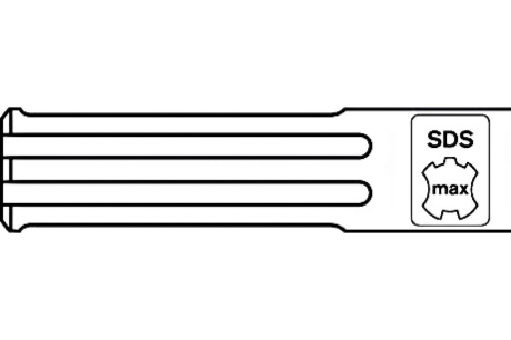 Купить Зубило Бош SDS max 25*401 2. 608.690.166 фото №2